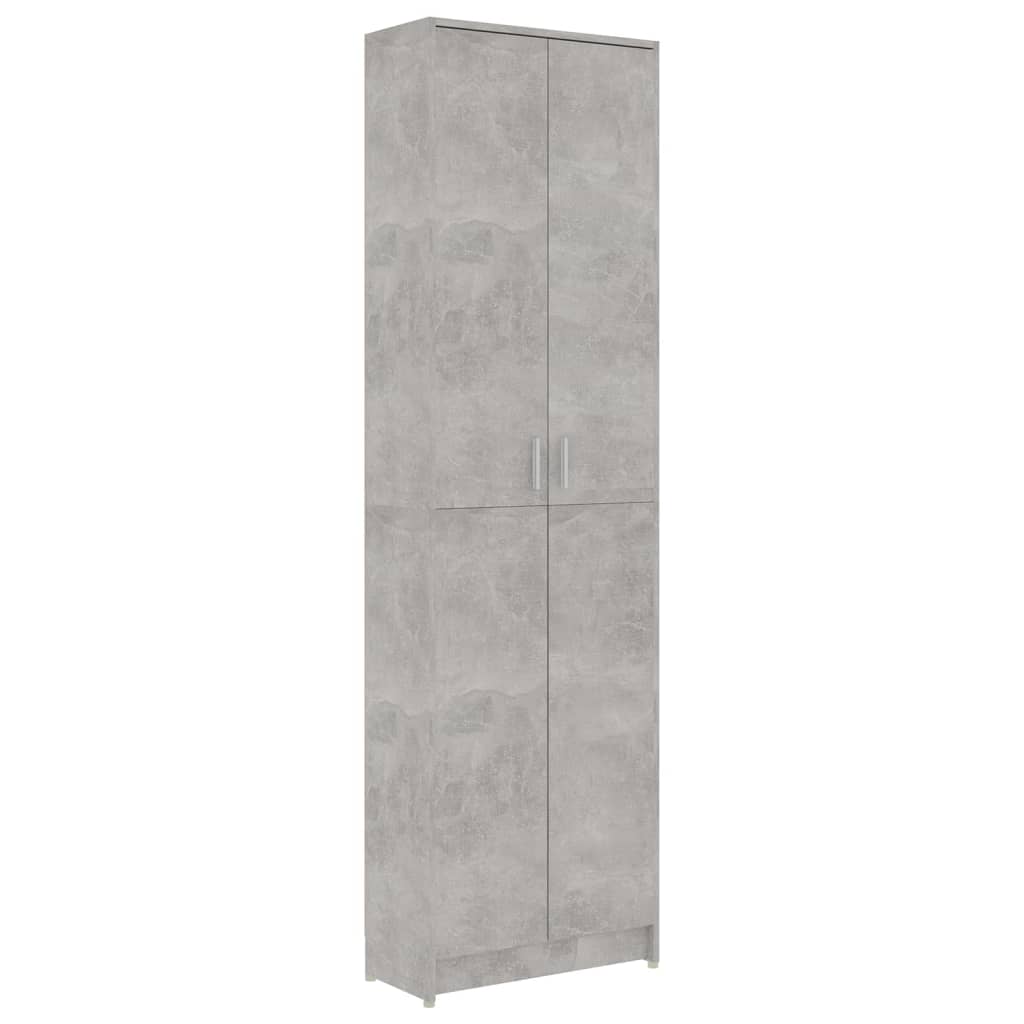 Garde-Robe Couloir VidaXL 55x25x189 Cm - Meuble Rangement Étagères En Bois D'Ingénierie Chêne Fumé