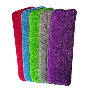 Vicloon Panno Mocio, 6 Pezzi Panno Pulizia in Microfibra Mop Pad, Panni in Microfibra Lavabili, per Tutti I Mocio Spray & Mocio Reveal Lavabili, Panno di Ricambio per Mocio Riutilizzabili (Blu