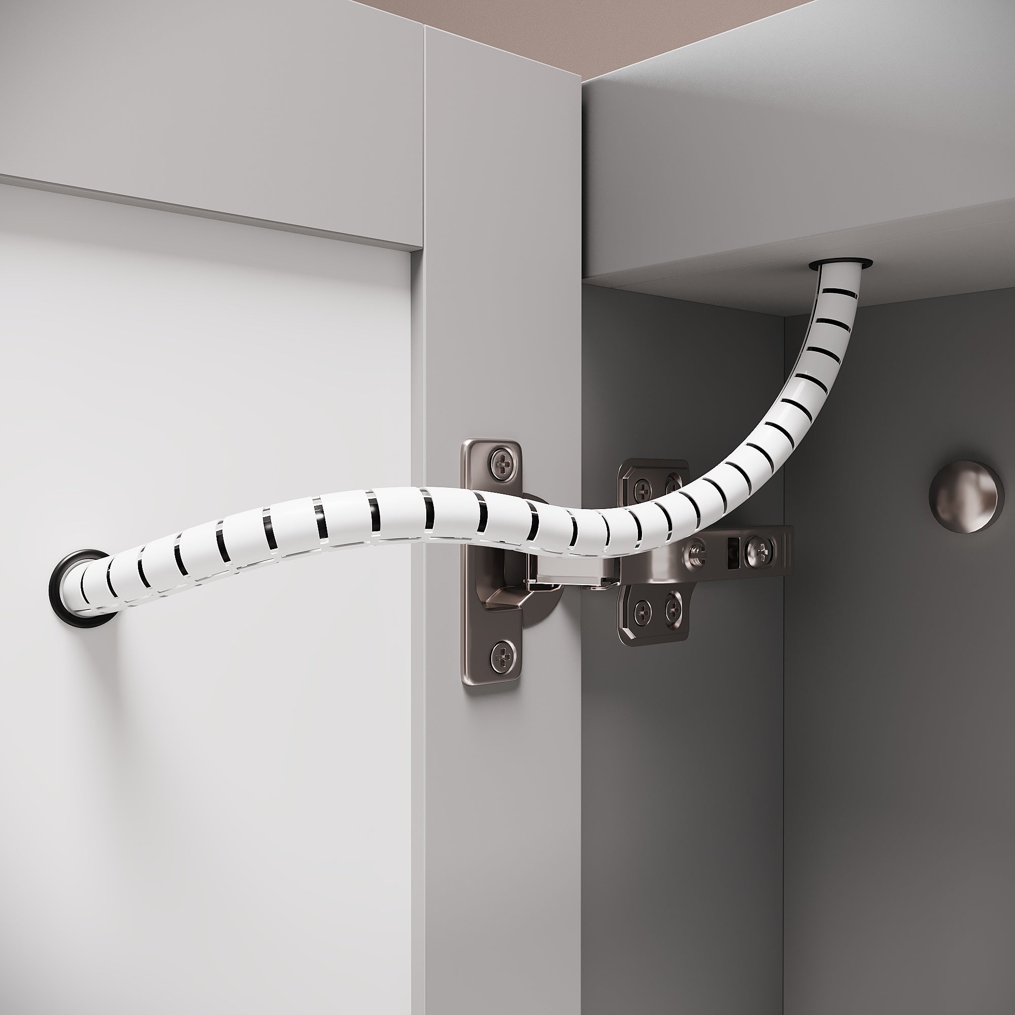 SIRHONA Armoire Miroir Salle de Bain 70x60x13cm avec Porte Vitrée, Miroir Anti-Buée Localisée 3 Lumières et Étagère Verre avec Prise - Gris Maroc - 4