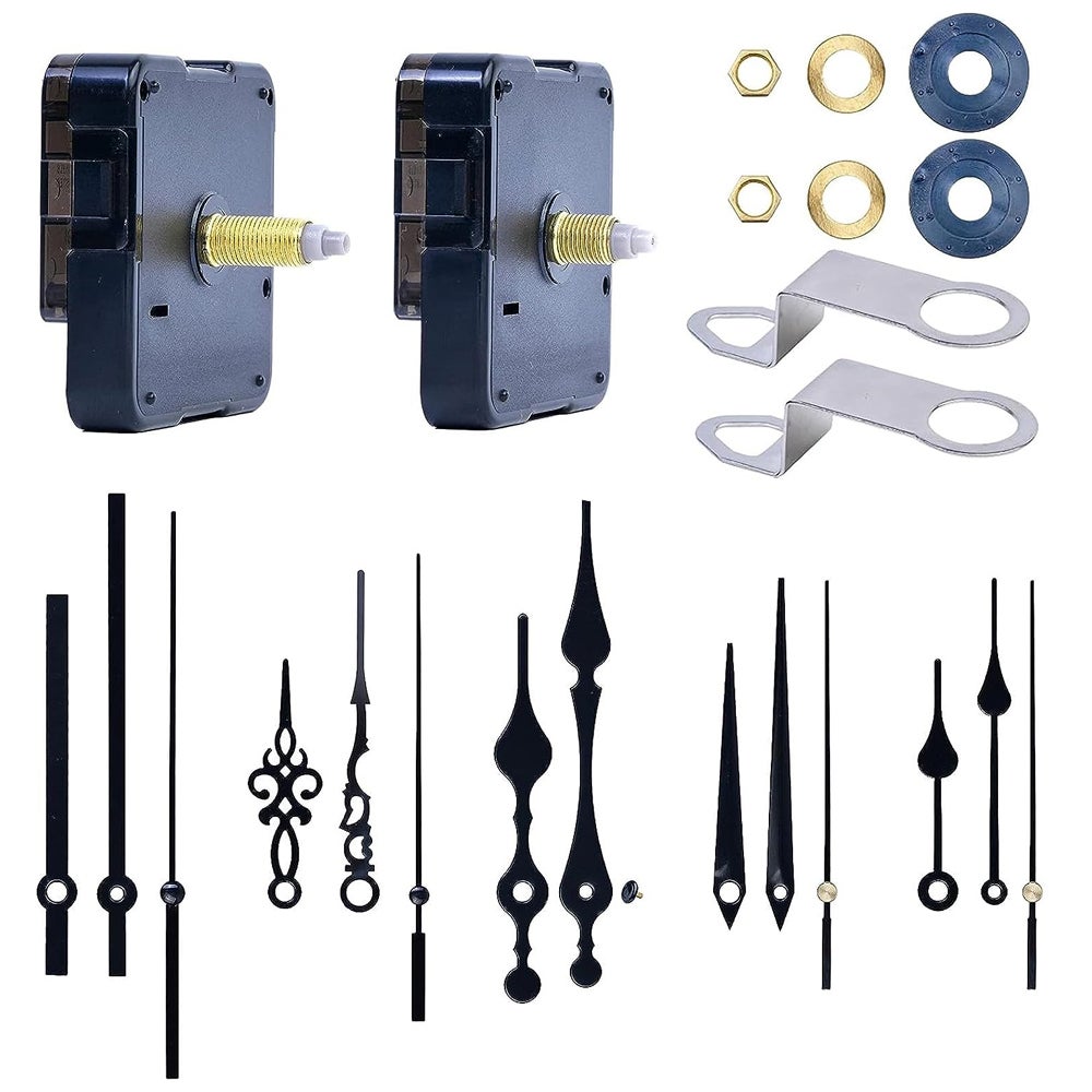 Mécanisme Horloge Silencieuse 2pcs - Mouvement à Pile Avec Aiguilles Pour DIY