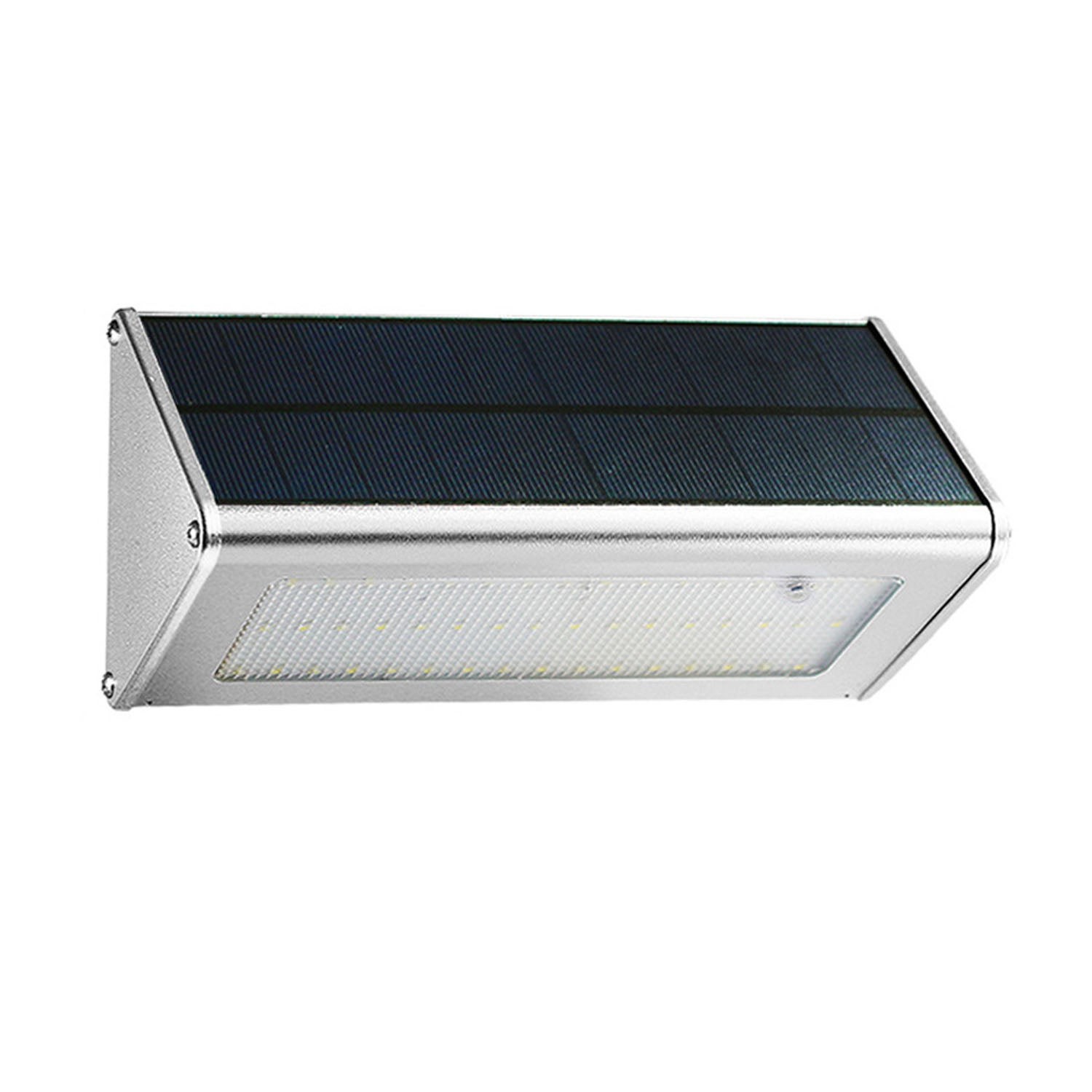 Zewnętrzna lampa solarna 48LED 4500mAh, z obudową ze stopu aluminium, wodoodporna IP65 na zewnątrz, radarowa detekcja ruchu, światło słoneczne
