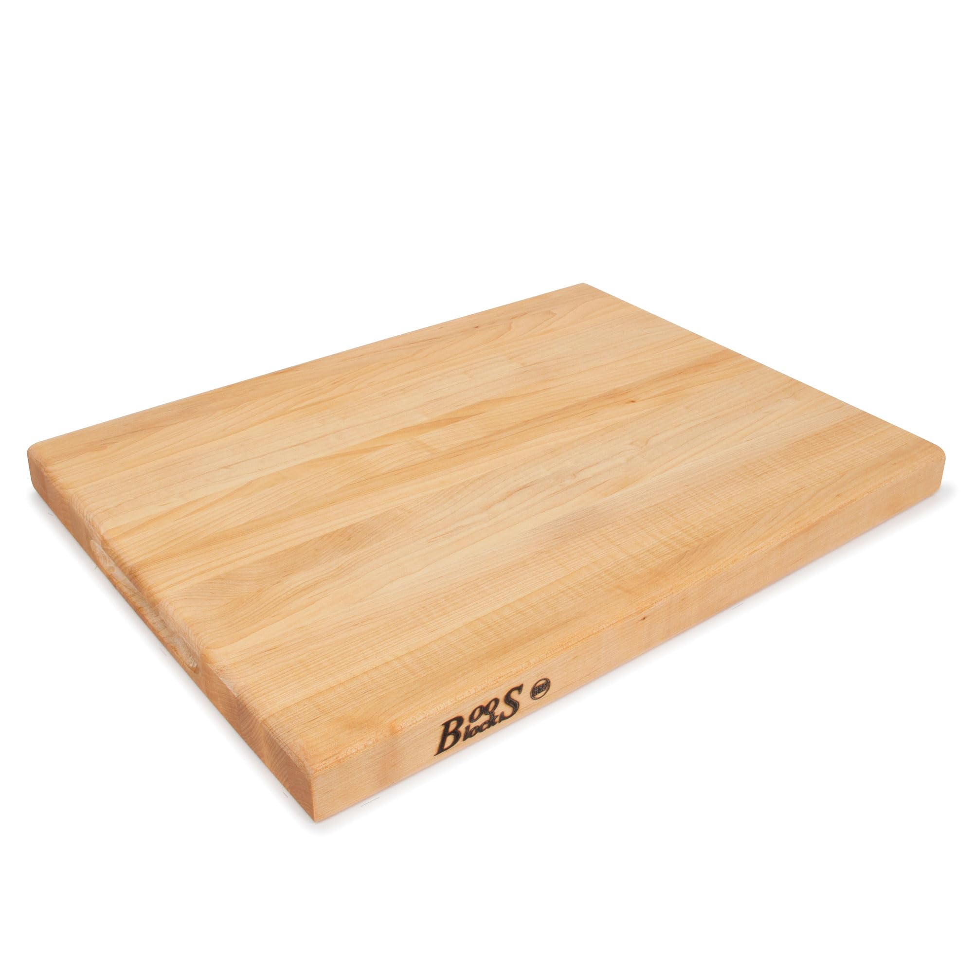 Boos Block Chop-N-Slice Tagliere In Legno D'Acero Nordamericano 50,8x35,6x3,2 Cm - Antibatterico, Professionale, Fatto A Mano USA