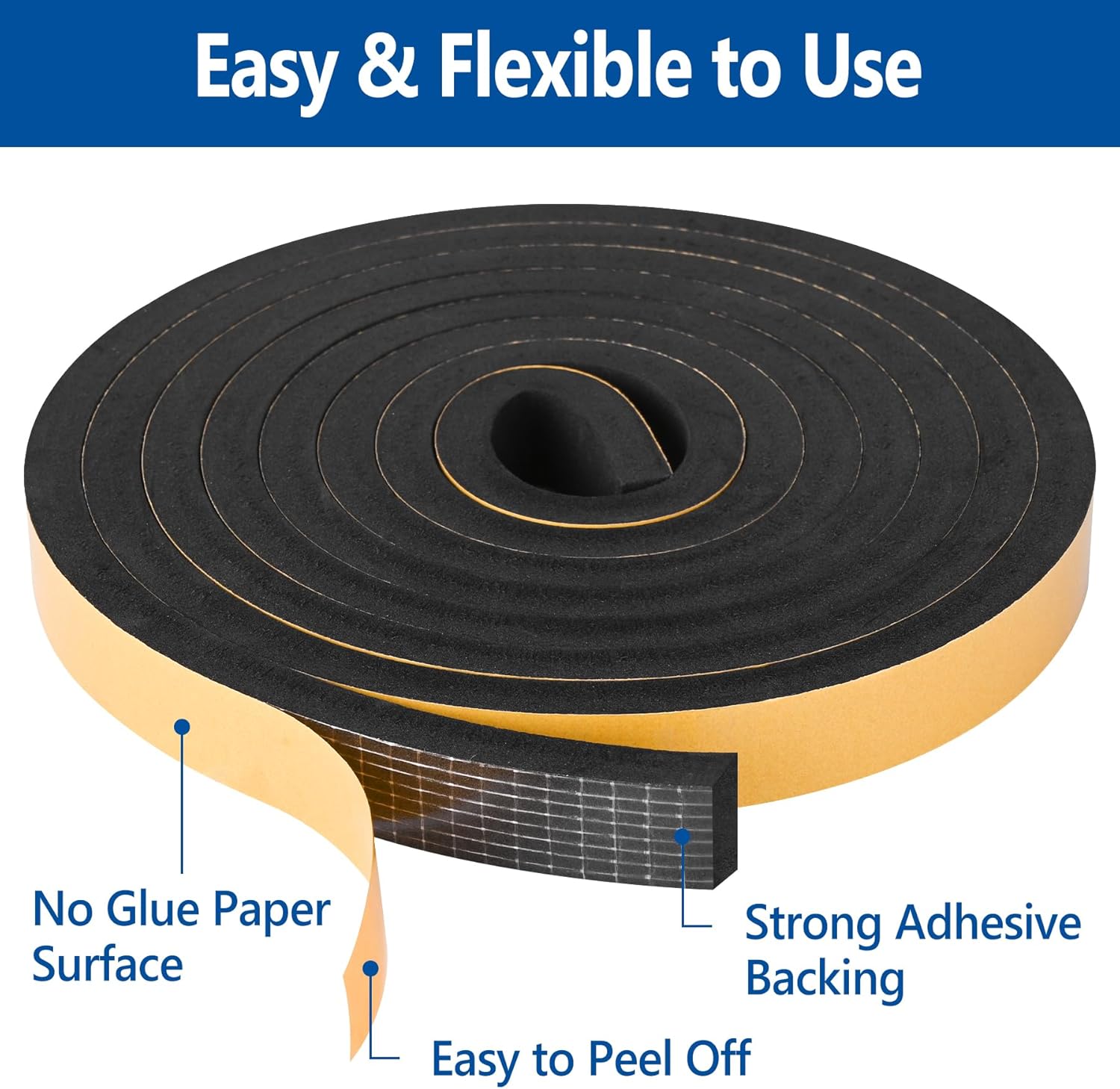 Bandas de protección anticolisión de EVA - aptas para automóviles, aires acondicionados, etc. - impermeables y resistentes a la humedad - 0,5 mm × 12 - 2