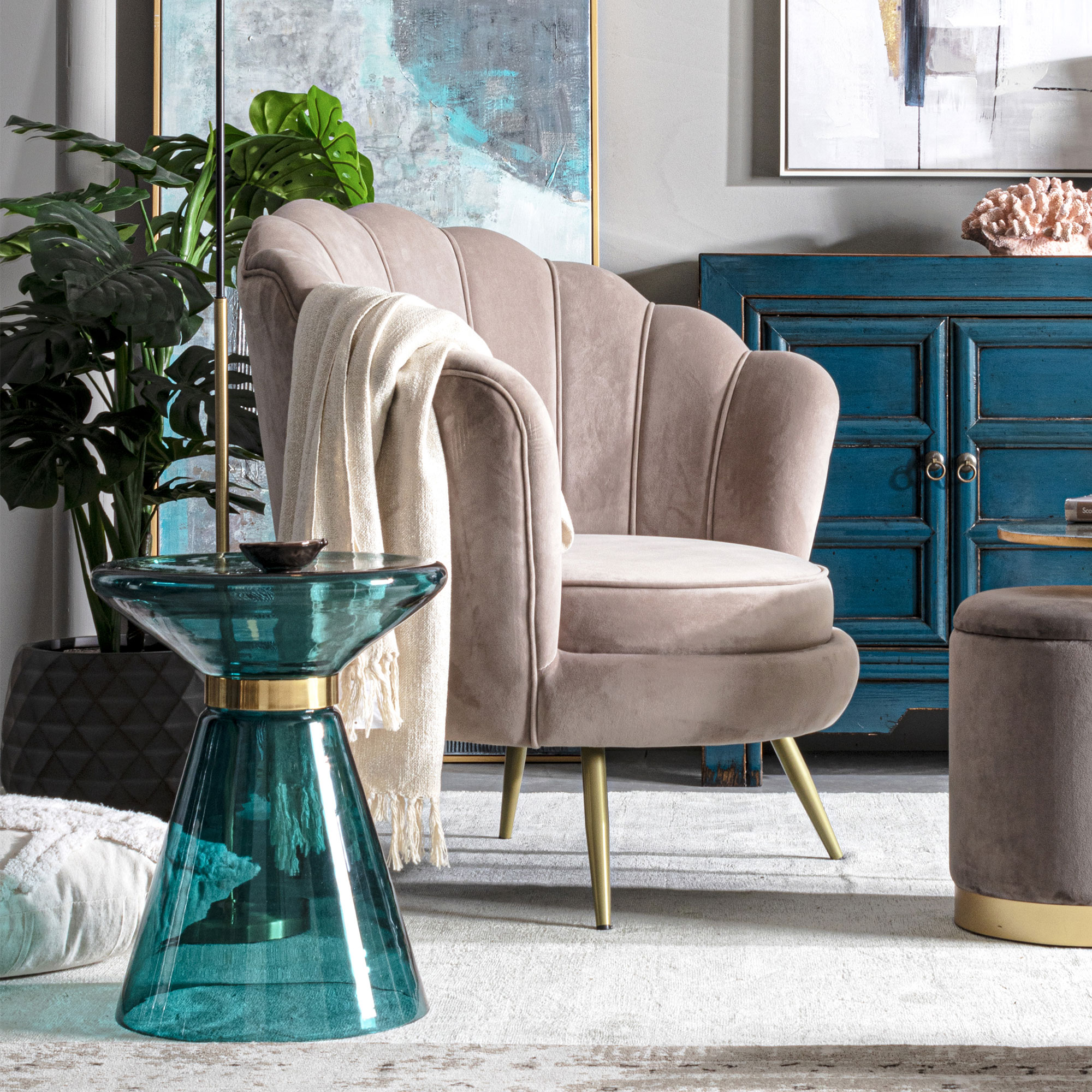 Poltrona giliola grigio chiaro Leroy Merlin