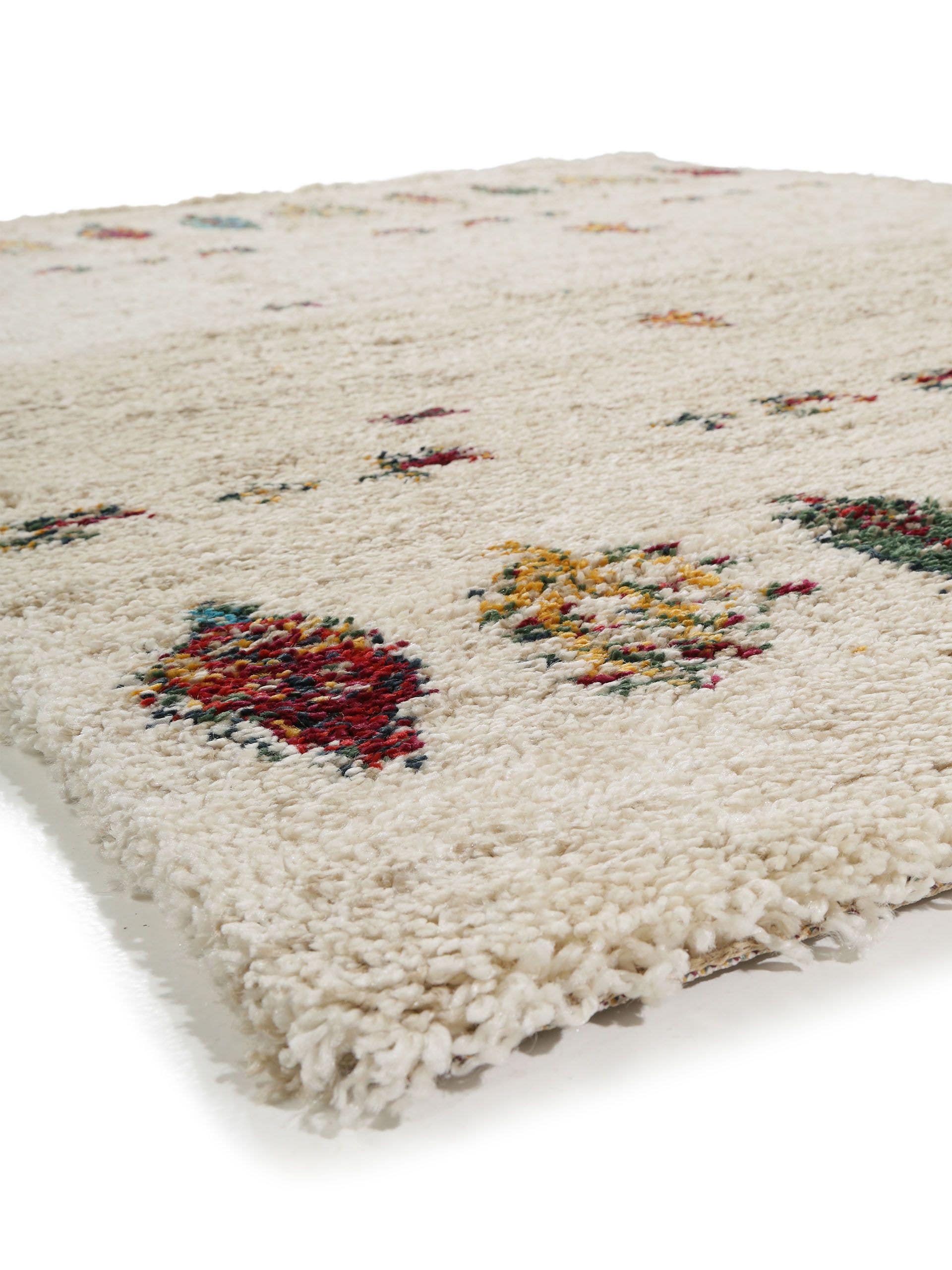 BENUTA - Tapis à poils longs Gobi beige 80x150 cm - 5