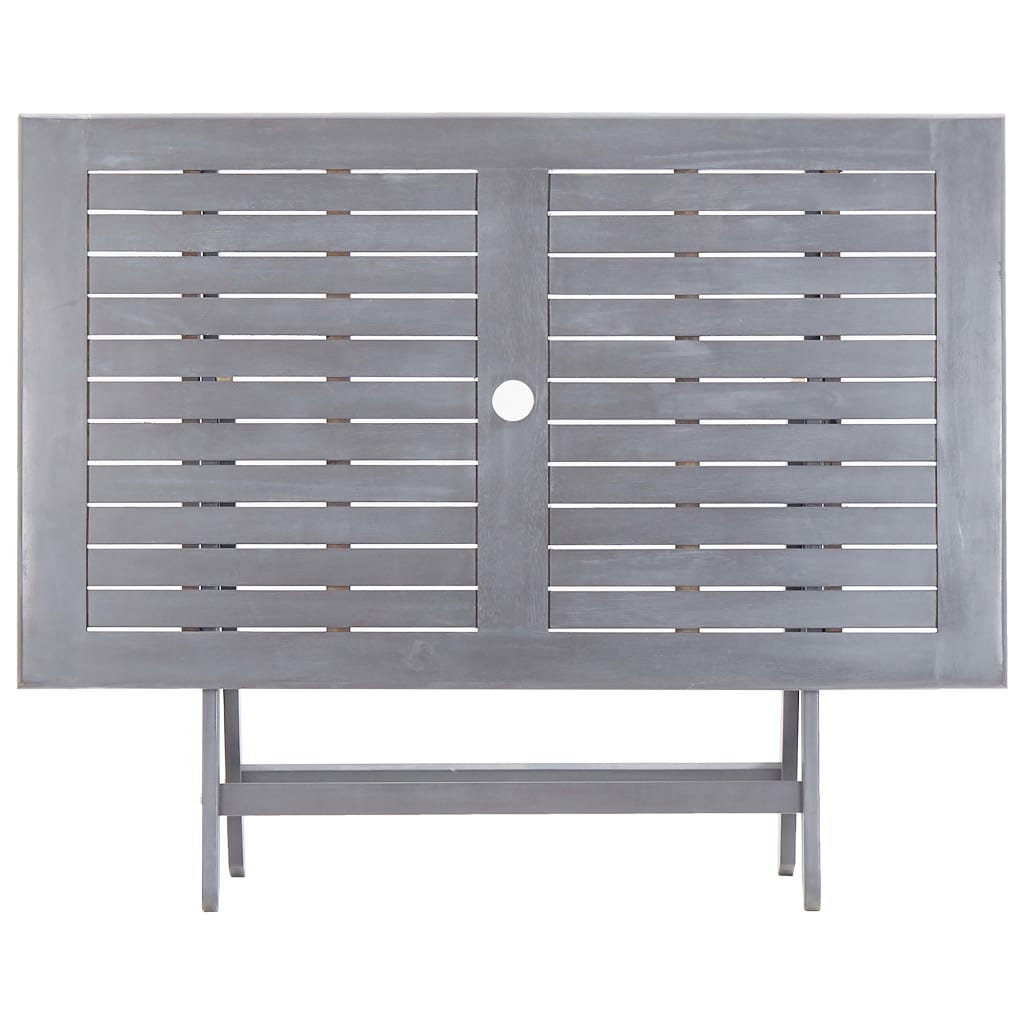 Maison Exclusive - Tavolo da Giardino Pieghevole 120x70x75cm in Massello d'Acacia - 6