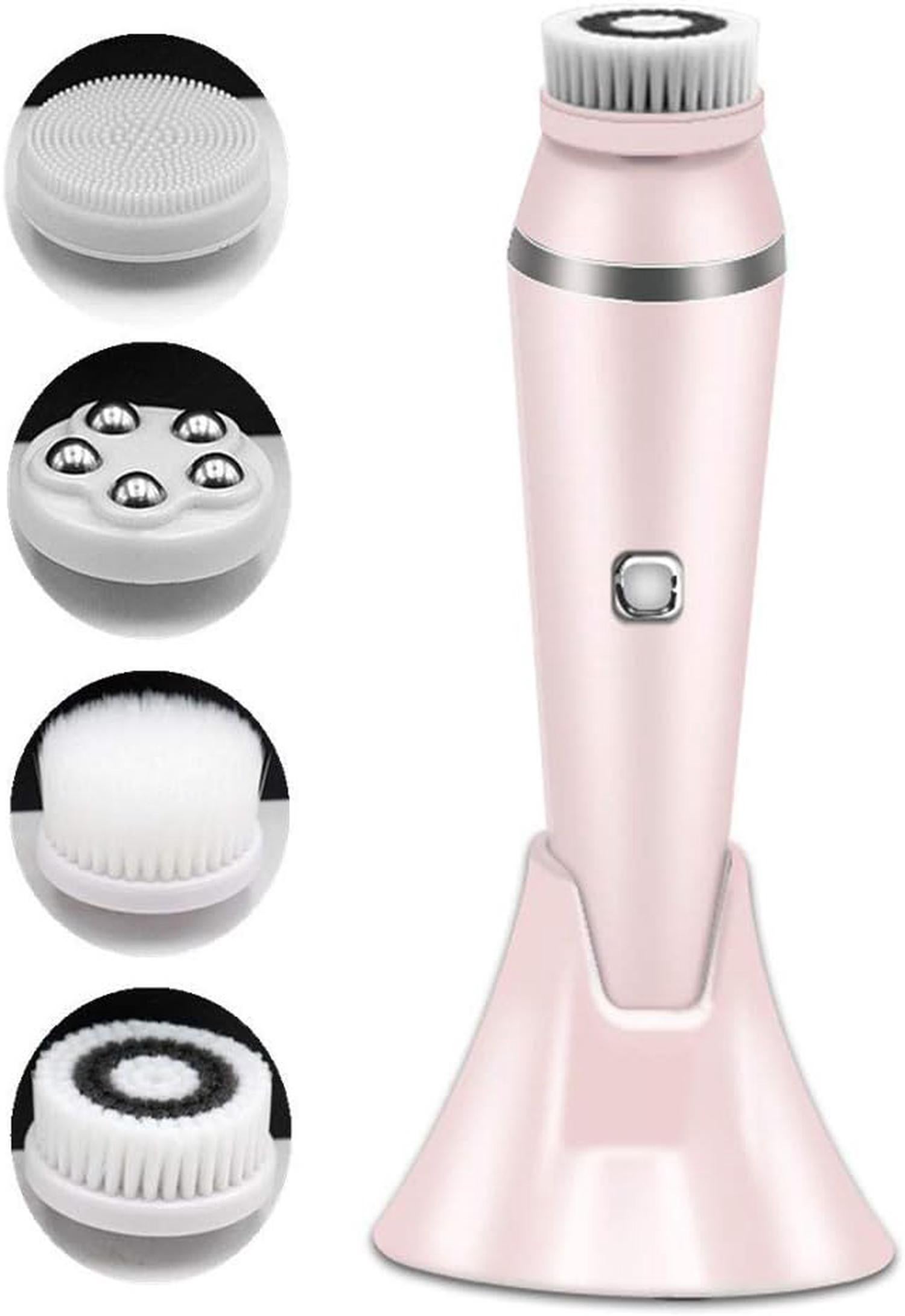Brosse Nettoyage Rotative Électrique 4 Têtes - Étanche IPX7 350RPM - Idéale Maison, Voiture & Salle De Bain