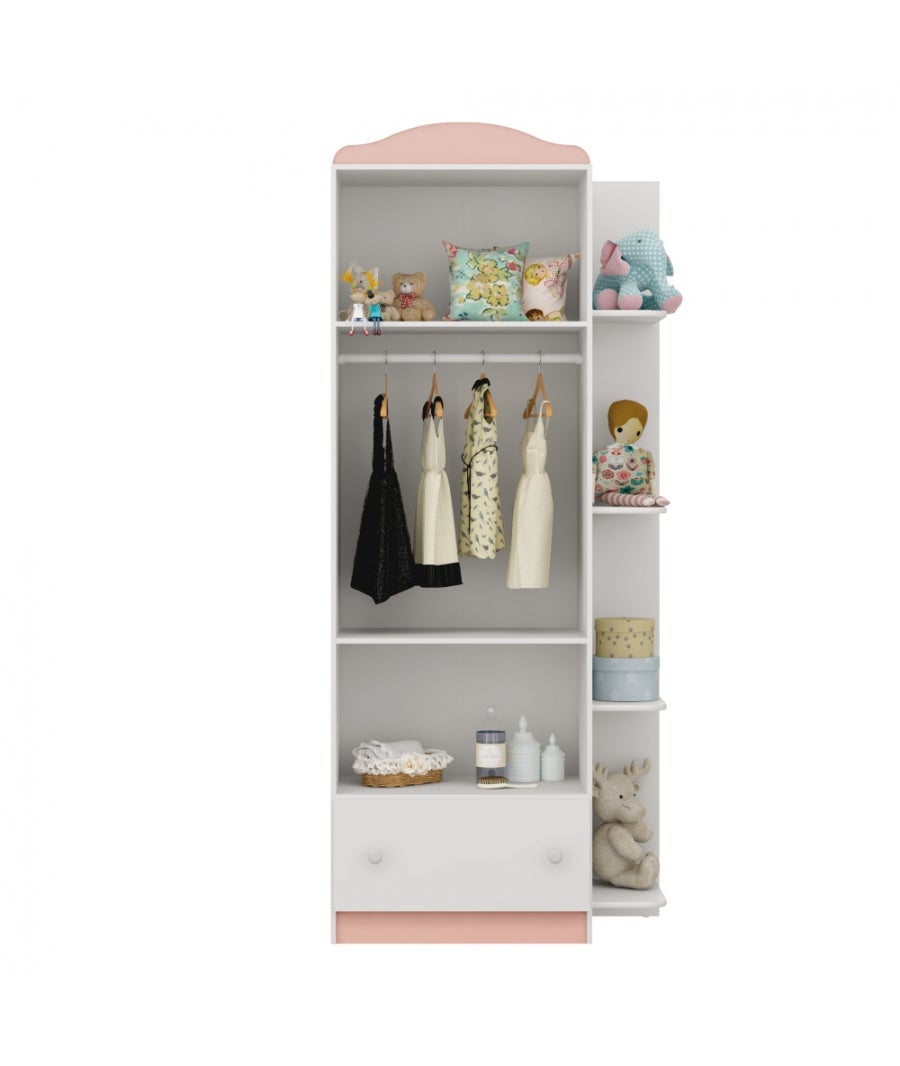 ARMADIO PER BAMBINI BIANCO TEKNA - 80 x 40 x 191,5 cm - 9