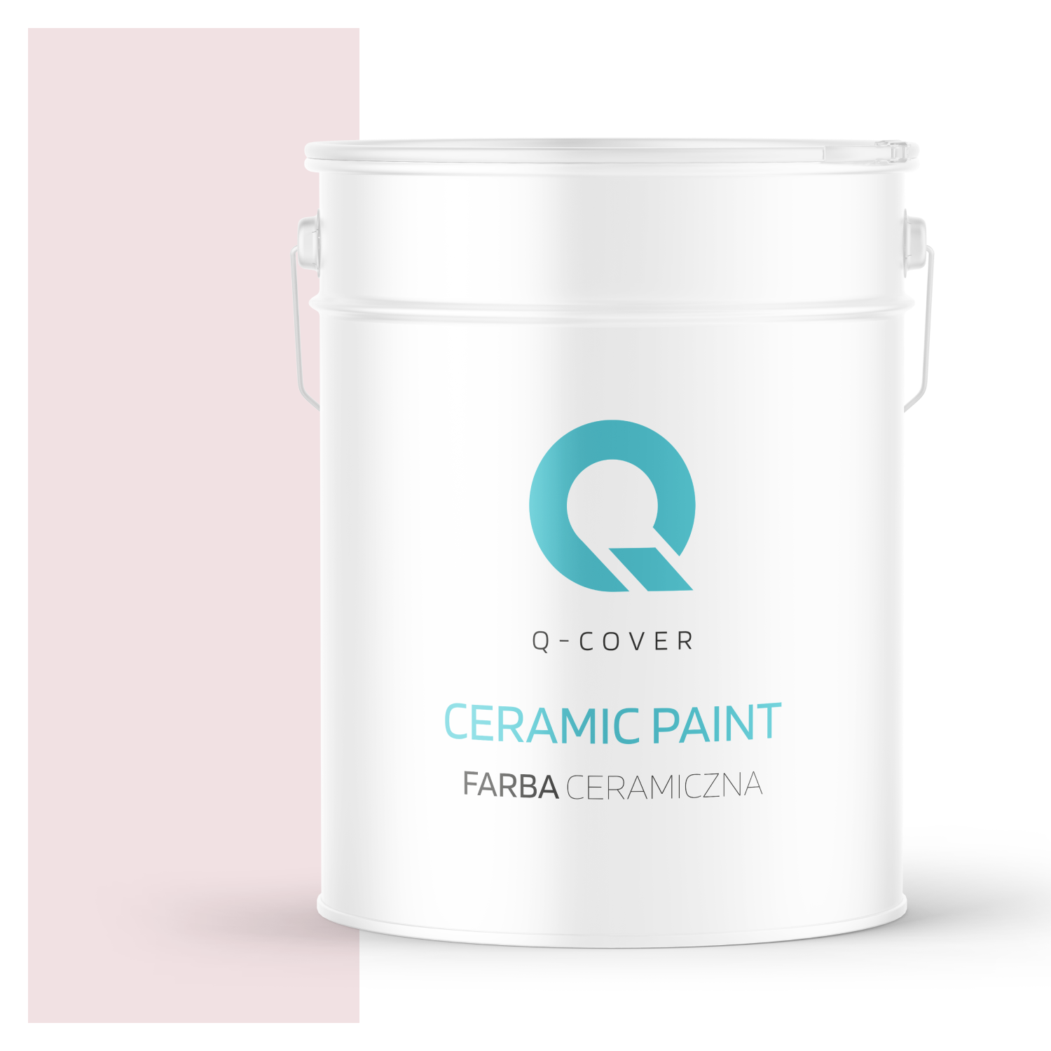 Farba Ceramiczna Do Ścian i Sufitów Q-Cover Biel złamana w róż H3678 Głęboki Mat 10L