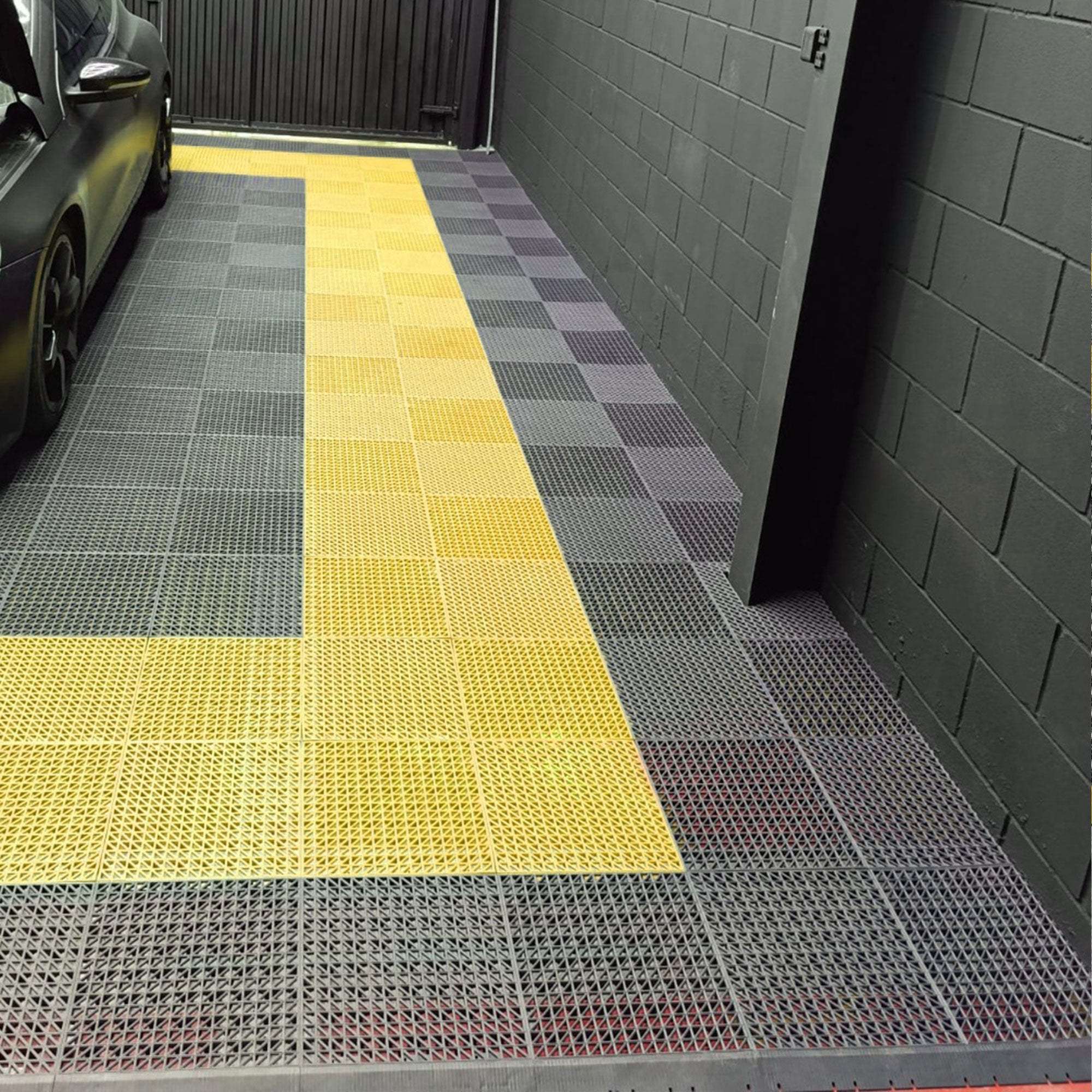 Piastrelle Per Pavimenti In Plastica Per Garage, Drenaggio Venduto A Caldo, Alta Qual&agrave;, Garage, Officina, Magazzino, Spessore 1,8 Cm