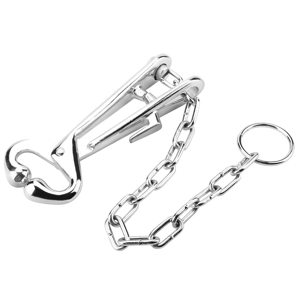 Pince à Nez Bovin Longue Manche – Pince Taurillon Acier Inoxydable, Contrôle Bétail Facile, Outil Vétérinaire Ferme Robuste