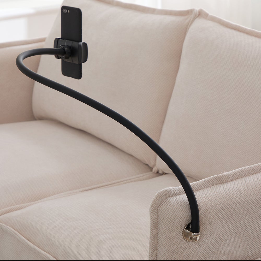 Canapé Double Moderne Petit Canapé Tissu avec Rangement Poche Latérale + Support Téléphone Portable Réglable - 9