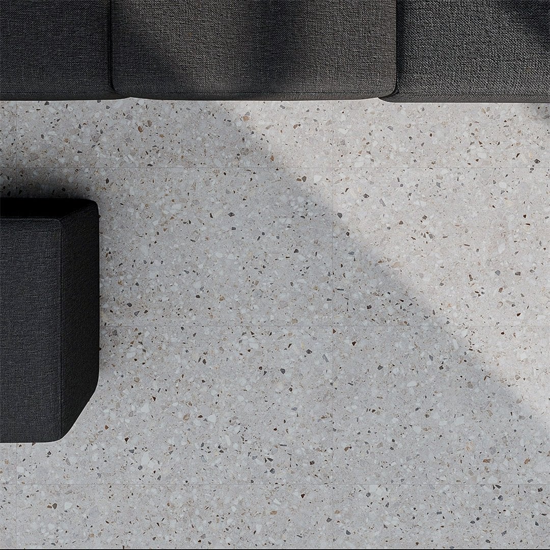 Terrazzo Tono su Tono Perla - Piastrelle 60x60 cm 9 mm - SFR 3001 60x60 MATT R10 9 mm - 4