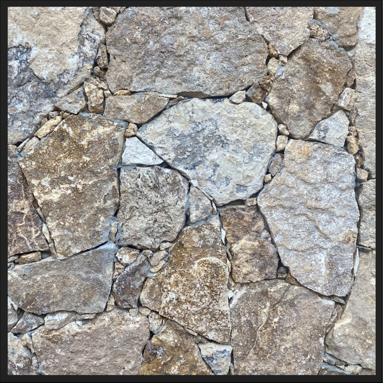 Pierres Sèches - Parement mural - MURCIA - Opus incertum - Naturelle - (1 m²) - 2