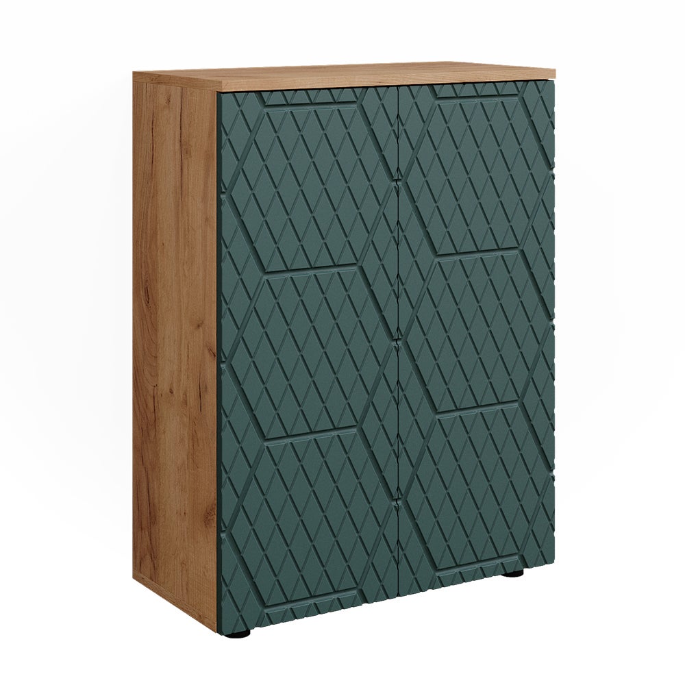 Meuble de rangement de salle de bain Fynn, 30x190cm, Chêne rustique