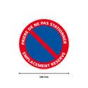 Panneau Interdiction Panneau De Sécurité Circulaire En Pvc - ( 180 Mm, Ne Pas Stationner Sur Panneau Interdiction Panneau De Sécurité Circulaire En Pvc - ( 180 Mm, Ne Pas Stationner Sur