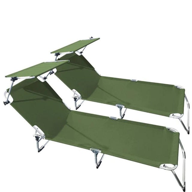 Lettino Prendisole Pieghevole Professionale in Alluminio e Tessuto Textilene Tettuccio Orientabile Parasole Sdraio Mare Spiaggia 182x60x38 cm Beige | Leroy Merlin