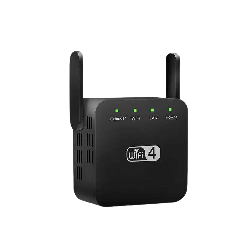 Répéteur WiFi - 300 m - Signal sans fil WiFi - Noir - Norme européenne ...