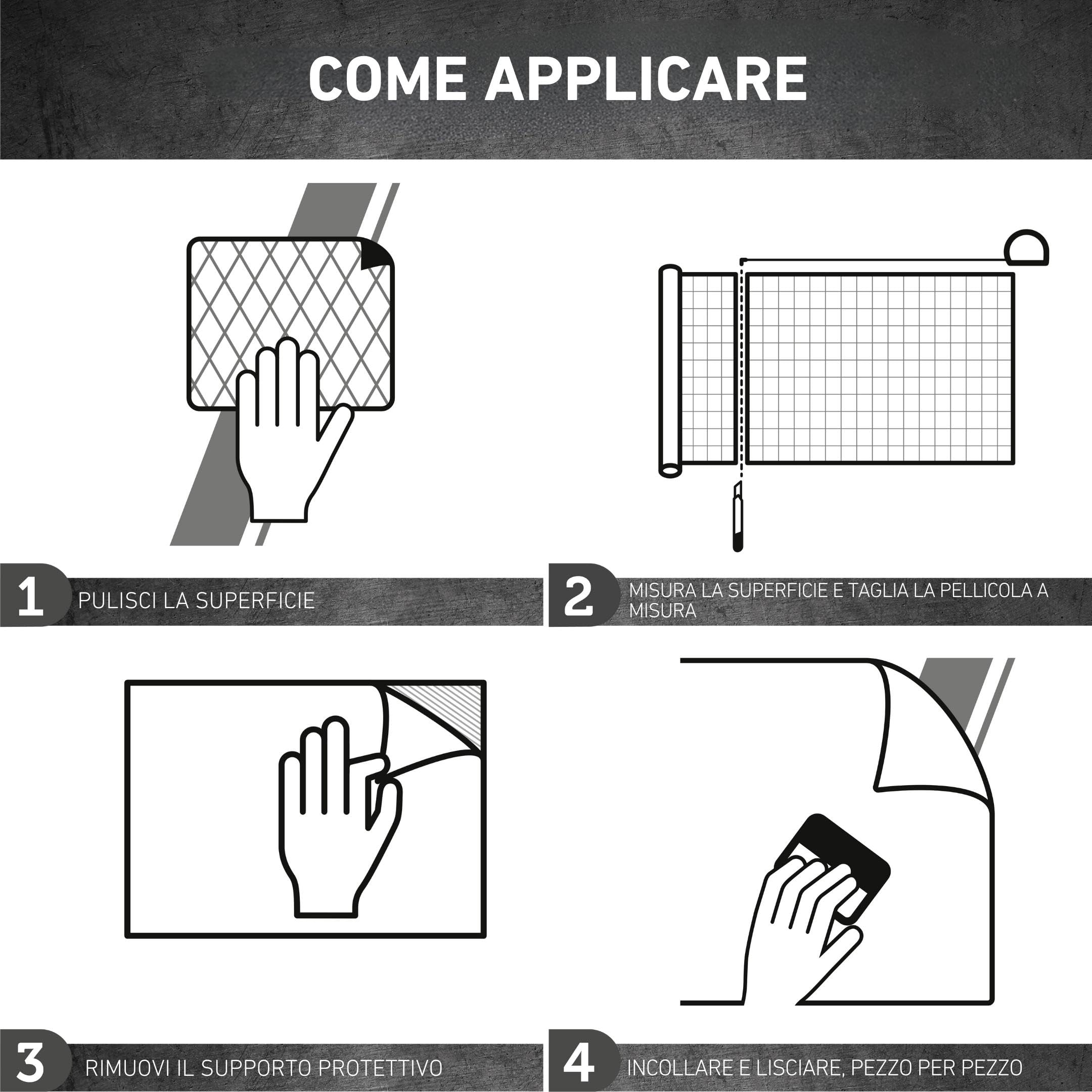 Pellicola Adesiva Venilia Bianca - 67.5cm X 3m, Spessore 160μ, Per Mobili E Cucina - Foto 8