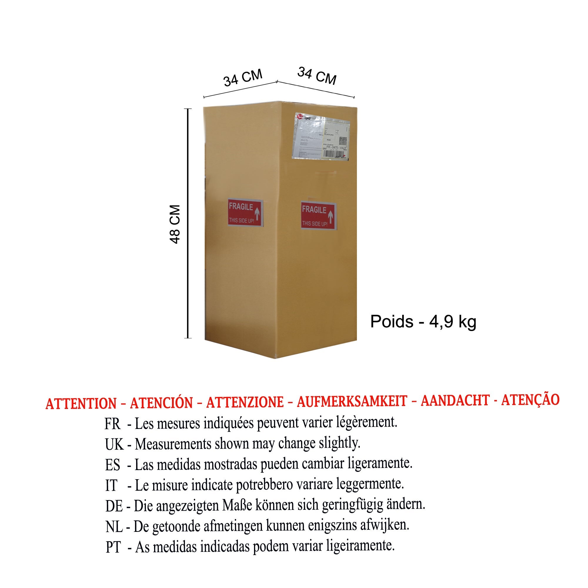 Lampe a Poser TOSEL ,bois,verre,naturel,H 50xD30xP30cm - 10
