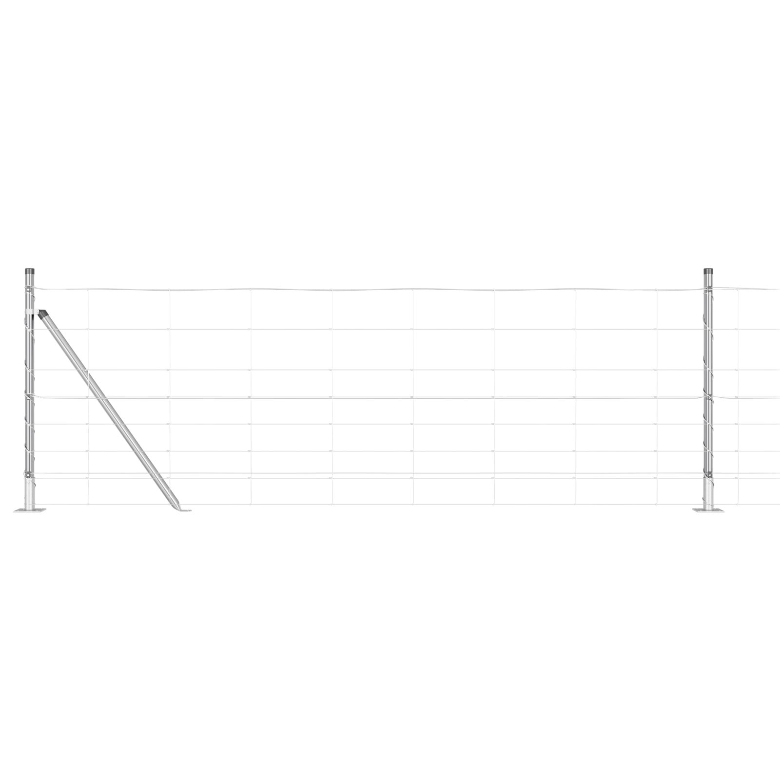 Słupek ogrodzeniowy. Galwanizowany 100 x 0,8 m Stal vidaXL