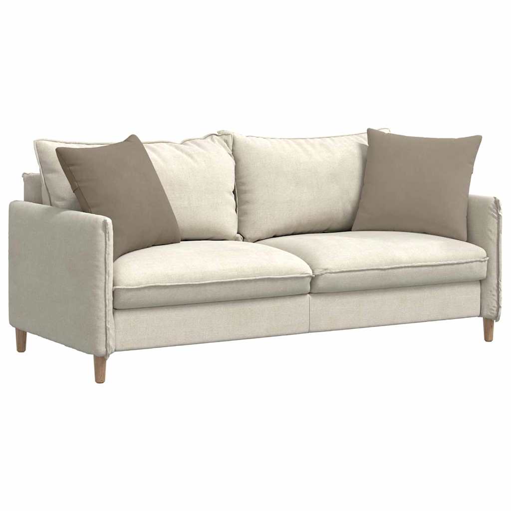 Coussins de canapé 2 pcs Taupe 50 x 50 cm tissu vidaXL - 4