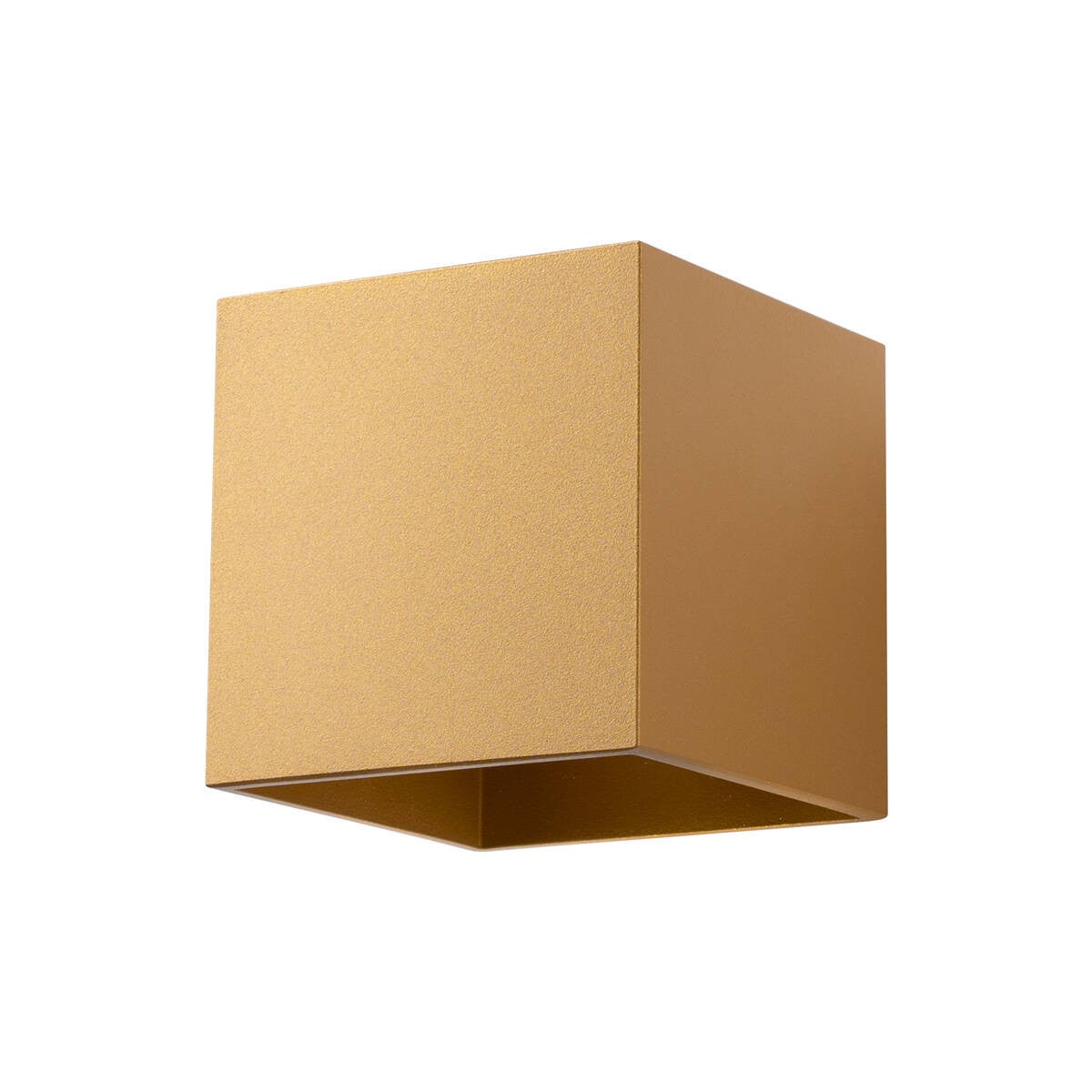 Kinkiet ścienny Quad 1 złoty 1xG9x8W wym: 10 x 12,5 x 10 cm aluminium IP20 Sollux Lighting