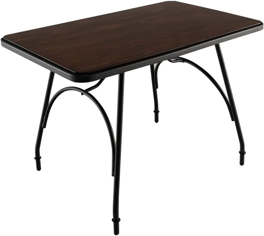 Prostokątny stół do jadalni, 110 x 70 x 76,5 cm, stół do jadalni do kuchni, drewniany stół metalowy, stół kuchenny dla 4 osób, stolik kawowy vintage,