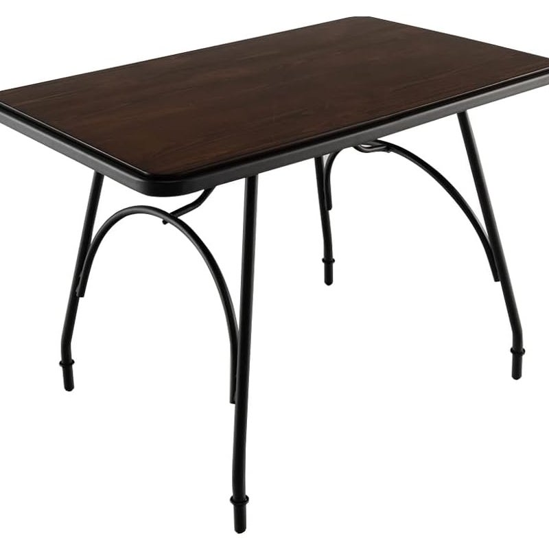 Prostokątny stół do jadalni, 110 x 70 x 76,5 cm, stół do jadalni do kuchni, drewniany stół metalowy, stół kuchenny dla 4 osób, stolik kawowy vintage,