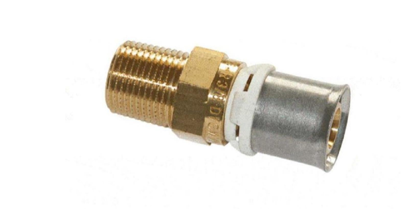 Racord sertizare cu filet exterior din alama, 40 mm - 1 1/2