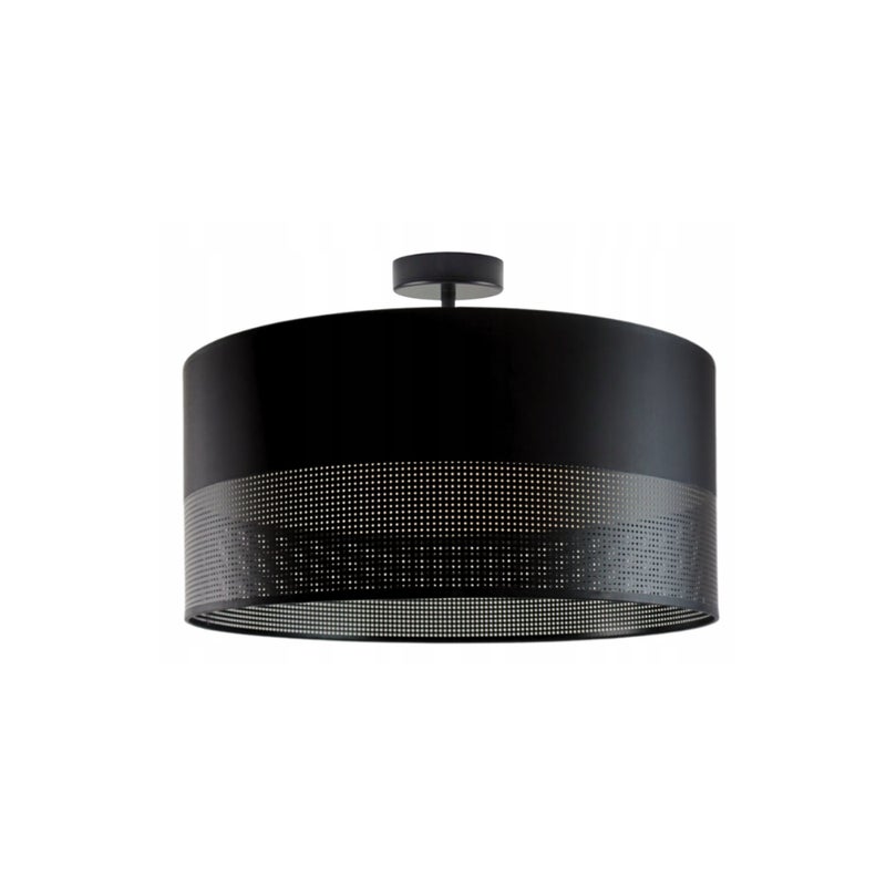Zdjęcia - Żyrandol / lampa Lampa sufitowa żyrandol plafon z abażurem walec 40 cm BLUES