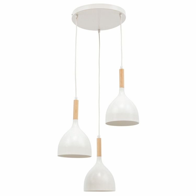 Lampa wisząca WOLDES II biała