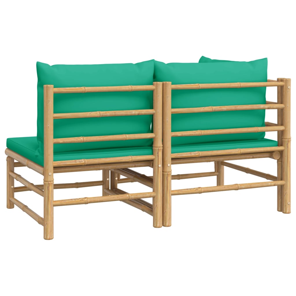Salon bas de jardin en Polyester Vert 2 personnes - 5