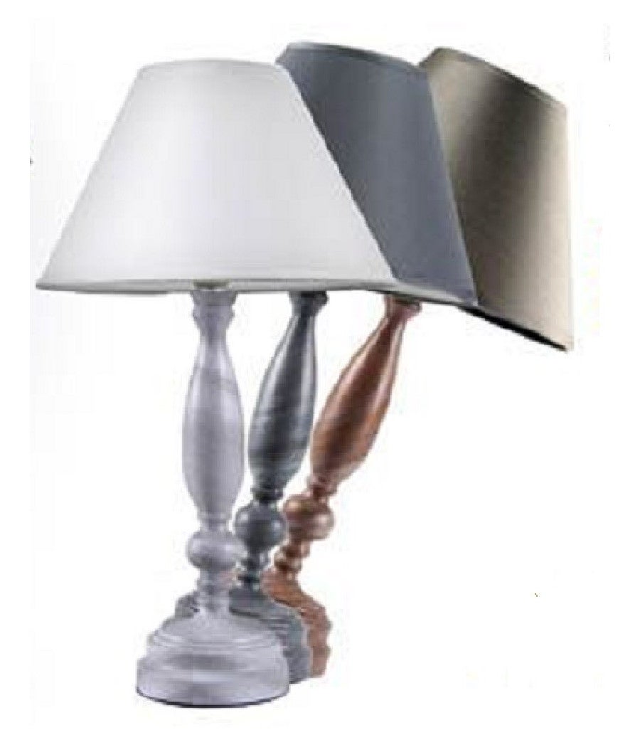 Trade Shop - Lumetto 35cm Shabby Chic Lampada Da Tavolo Scrivania Abat Jour Colori Ass 679469 - - 3