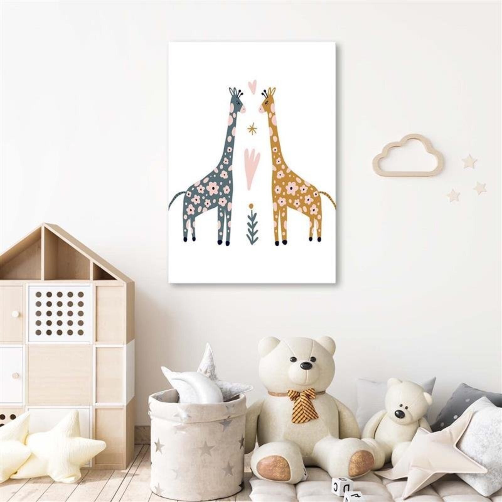 Tableau girafe colorée - 20 x 30 cm - 2