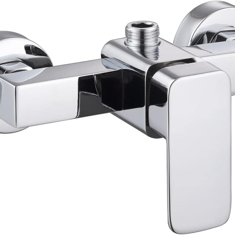 Bateria natryskowa do łazienki - Bateria natryskowa do wanny montowana na ścianie - Bateria prysznicowa z mieszaczem wody ciepłej i zimnej