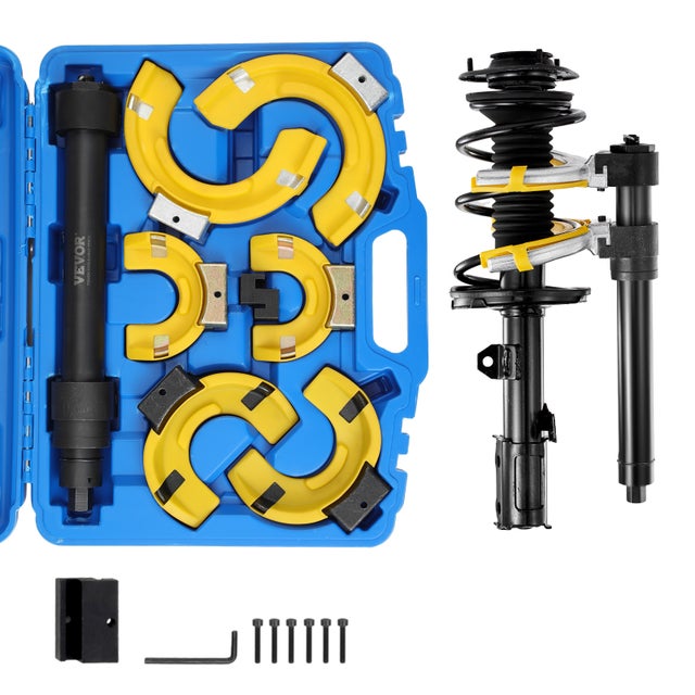 Compresseur De Ressorts Hydraulique 1 Tonne - Avec Cage De Sécurité Et Griffes Réglables