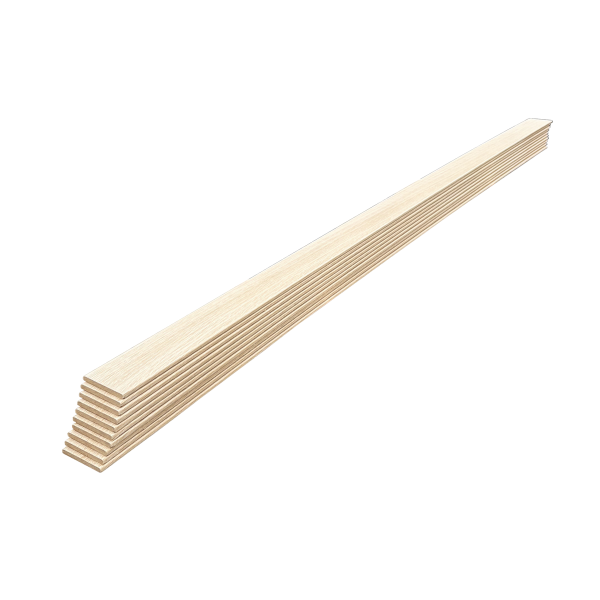 Lot de 10 Plinthes Plaquées Chêne MDF Arrondi, L.2,23 m x l.9,8 cm x Ep.9 mm - 4