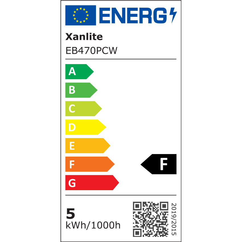 Xanlite - Ampoule LED P45, culot B22, 5,3W cons. (40W eq.), lumière blanc neutre - EB470PCW - 8
