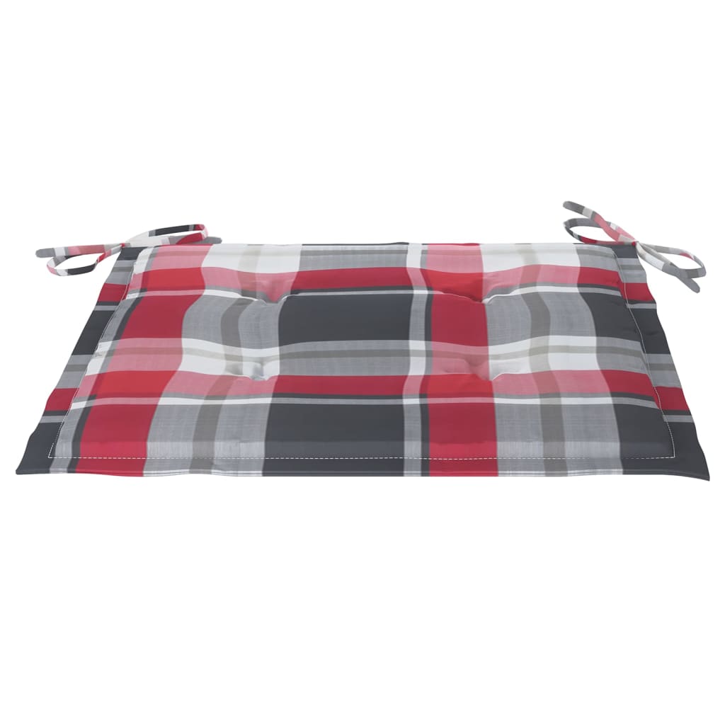 Maison Exclusive - Sedie da Giardino con Cuscini 4 pz in Legno Massello di Teak - 8