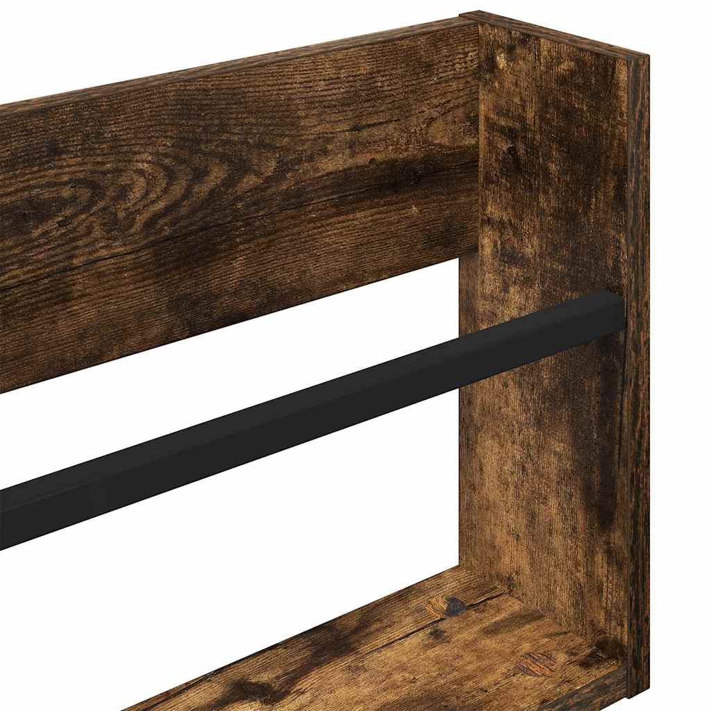 Étagère à magazines avec étagère Chêne fumé 60 x 12 x 30 cm vidaXL - 8