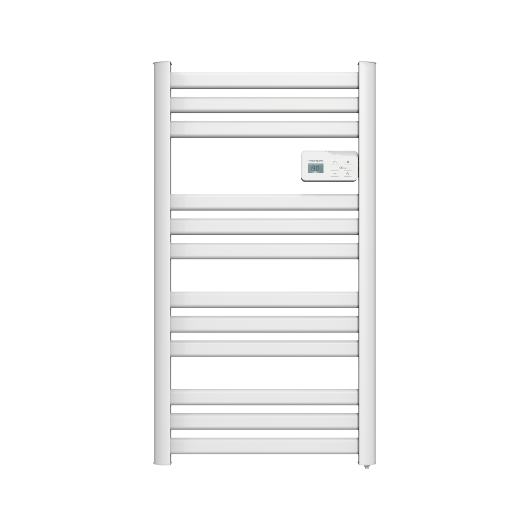 Elektryczny suszarka do ręczników Thomson bez płynu, podłączona do sieci WiFi, z dmuchawą 500 W, kolor kosmo