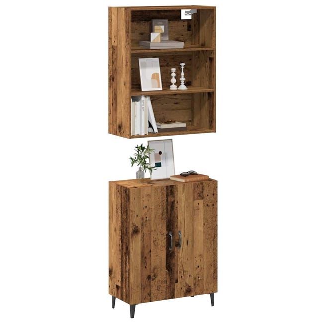 Credenza da cucina Bianco Lucido 100x36x60 cm in Legno Multistrato CFW82126 Credenza da cucina Bianco Lucido 100x36x60 cm in Legno Multistrato CFW82126