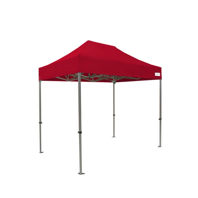 FRANCE BARNUMS -Tente Pliante 2 x 3m | Tonnelle 6m² | Abri, Jardin, Terrasse| Aluminium 45mm | Rouge