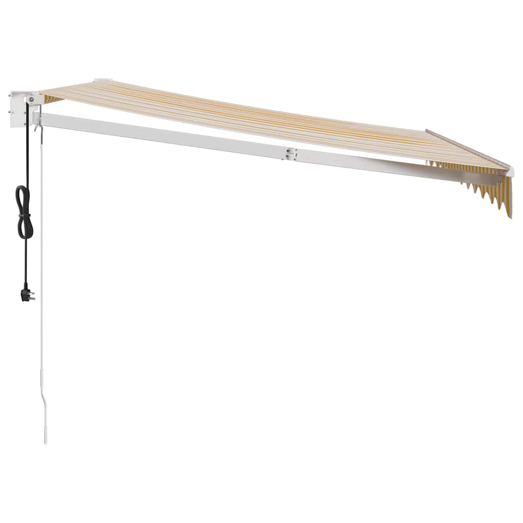 Toldo retráctil automático amarillo y 3x2,5 m