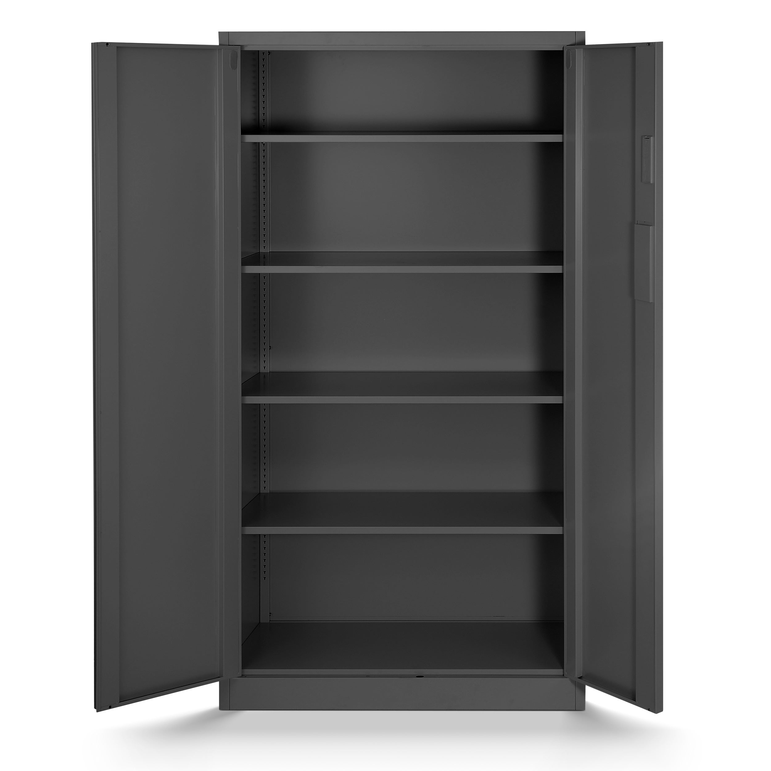 Armoire de Bureau de Rangement Métallique avec Serrure à Combinaison 185 cm x 90 cm x 40 cm Anthracite - 4