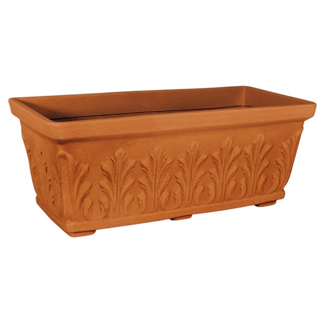 Vaso Rettangolare In Polipropilene 50x20x18 Cm – 10 Litri, Finitura Opaca, Per Interni/esterni, Colore Grigio