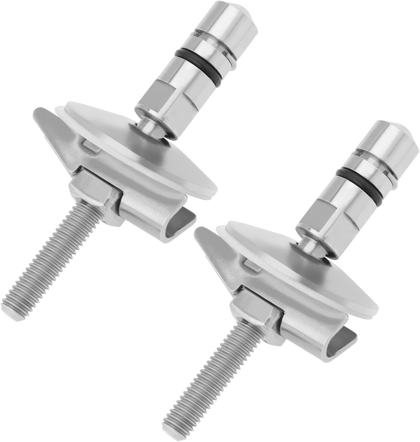 Lot De 2 Charnières De Pont Rotatives 180° Acier Inoxydable 316 Avec Coussinet Caoutchouc - Bateaux & Remorques