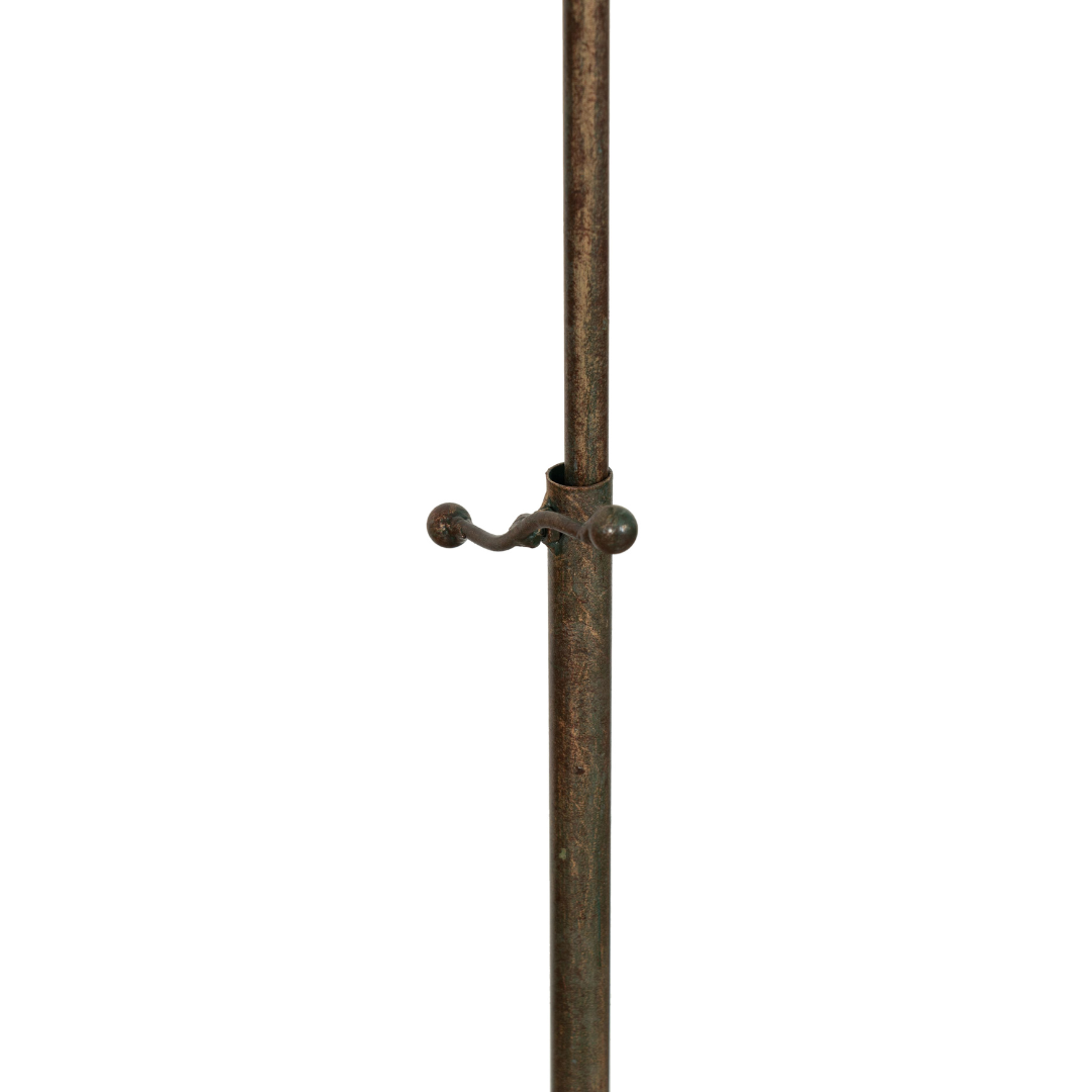 BISCOTTINI Lutrin sur Pied en Fer Forgé - Pupitre de Lecture Réglable, Porte-Livre et Partitions, Finition Antique -46x32x139cm- Chevalet publicitaire - 9