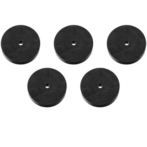 PRITOK Lot de 6 disques en bois de 18 à 20 cm, non percés de 15 mm d' épaisseur, tronc d'arbre non traité, pour travaux manuels, mariage, Noël